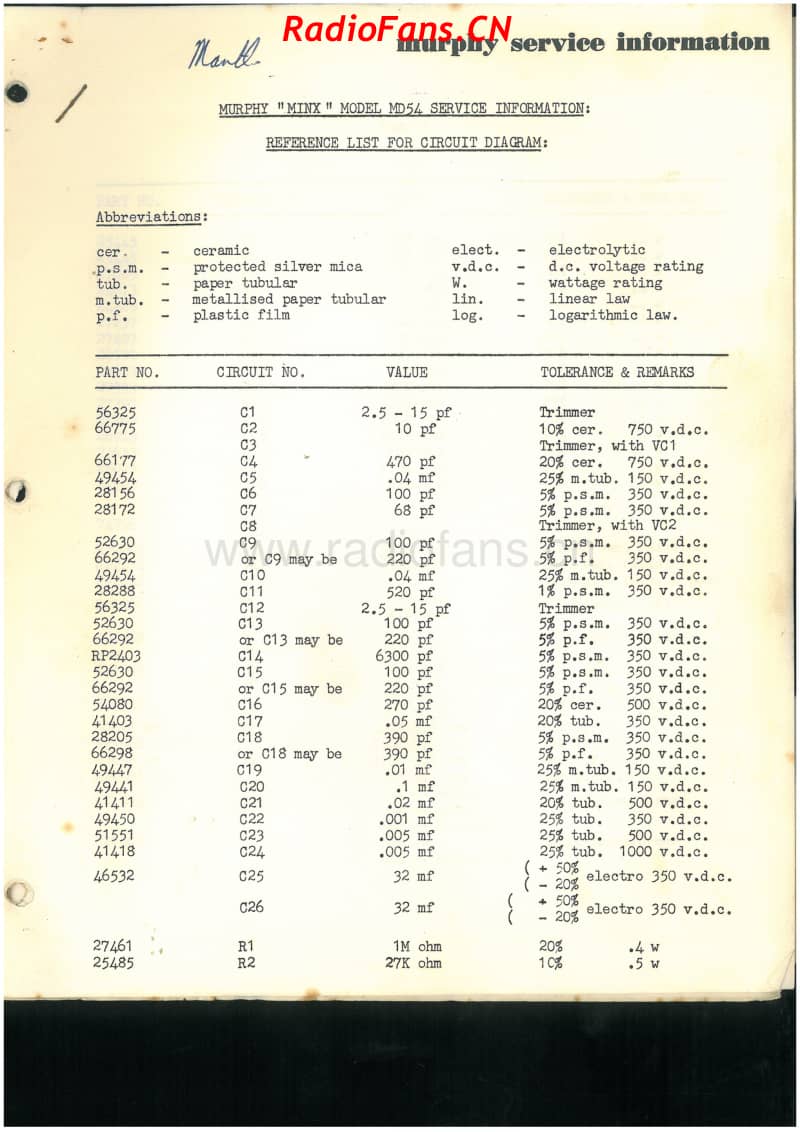 Murphy-MD54-Minx-5V-DW-AC-1959 电路原理图.pdf_第1页