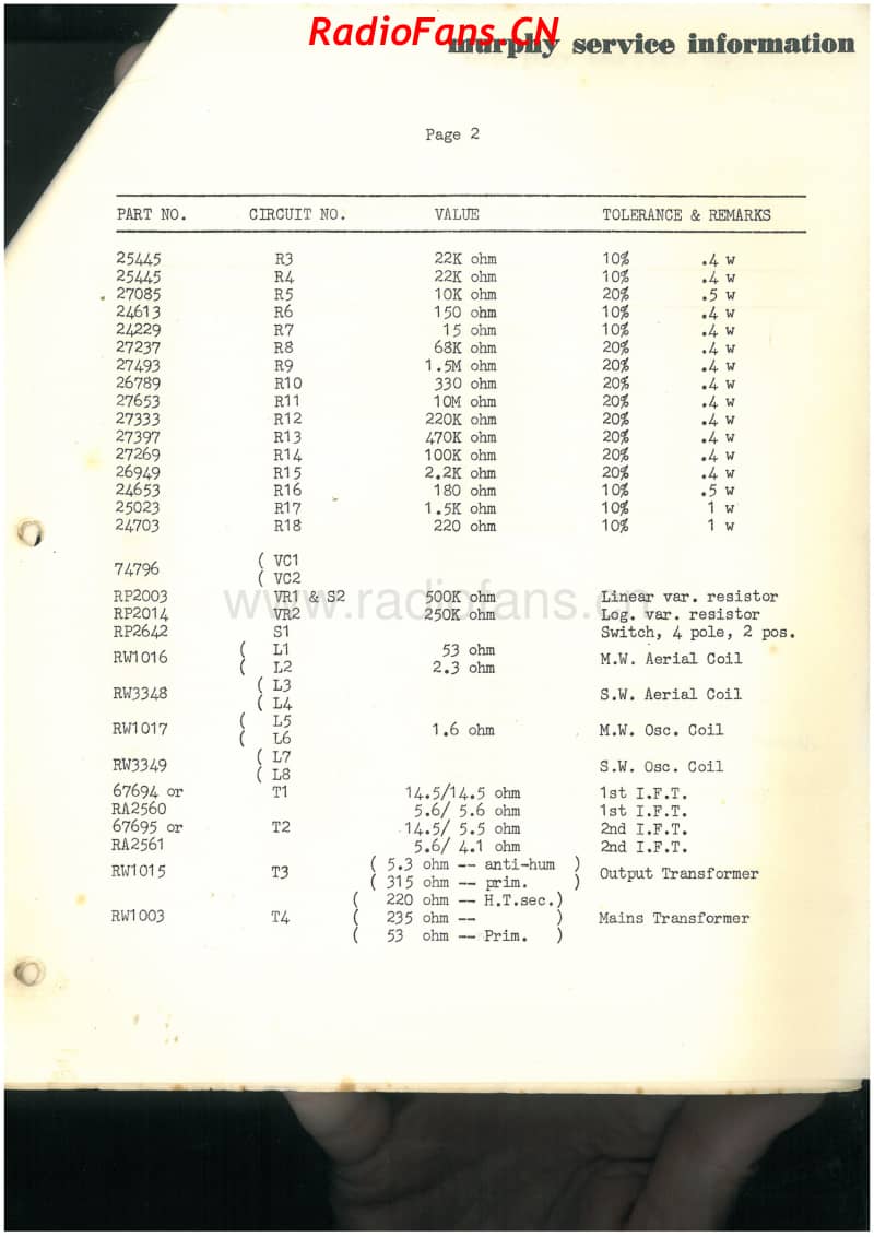 Murphy-MD54-Minx-5V-DW-AC-1959 电路原理图.pdf_第2页