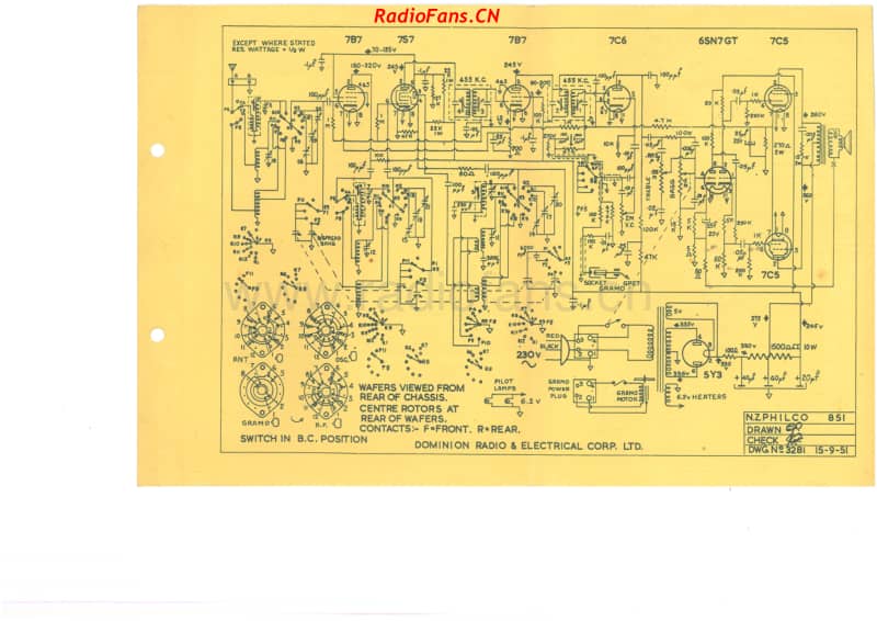 Philco-model-851-radiogram-8V-AW-AC-1951- 电路原理图.pdf_第2页