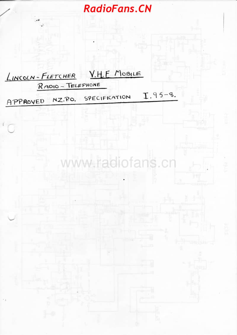 Lincoln-Fletcher-VHF-radio-telephone 电路原理图.pdf_第1页