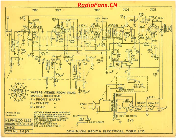 Philco-model-1222-radiogram-6V-DW-AC-1950- 电路原理图.pdf_第3页