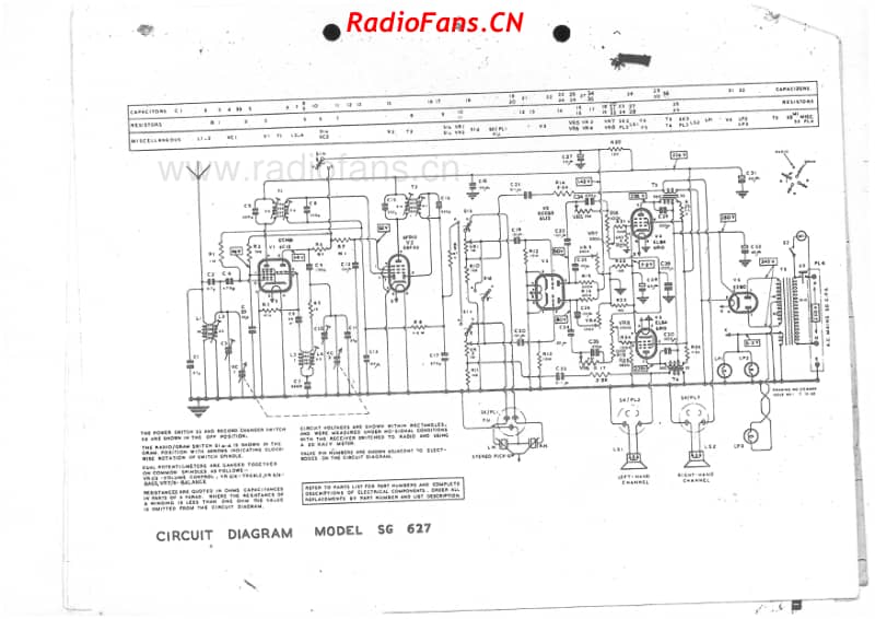 Murphy-SG627-stereogram-6V-BC-AC-1962 电路原理图.pdf_第1页