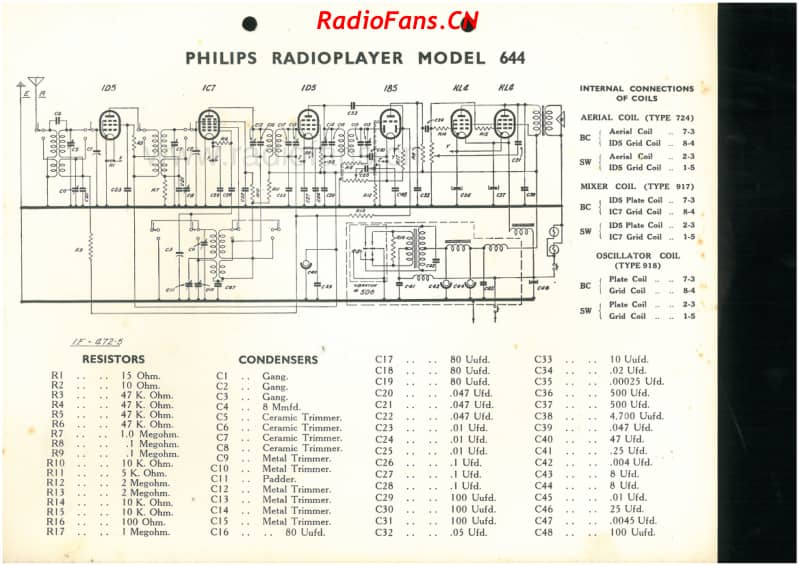 Philips-644-6V-DW-VIB-19xx 电路原理图.pdf_第1页