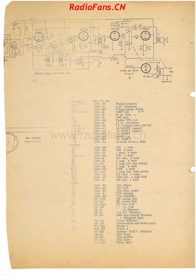 HMV-545D545CRG-Bromley-Enfield-radiograms-5V-DW-AC-1954 电路原理图.pdf_第2页