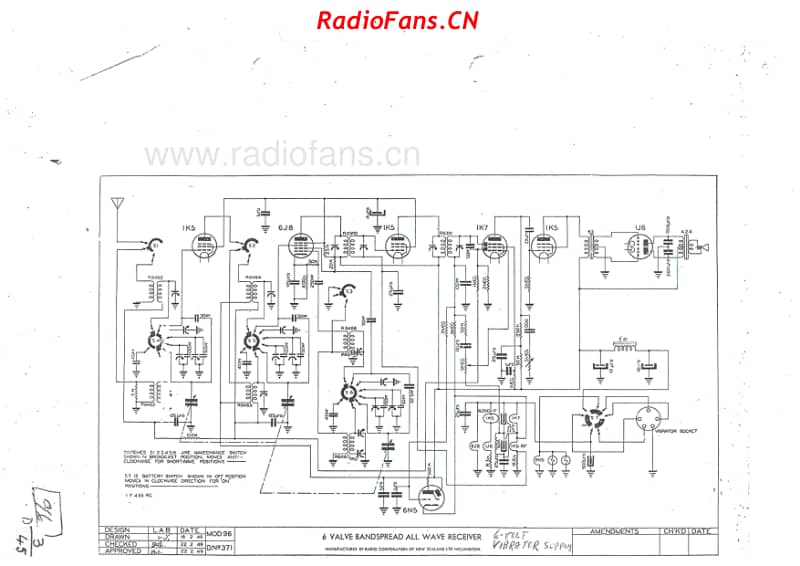 RCNZ-model-96-6V-Bandspread-VIB-1949 电路原理图.pdf_第1页