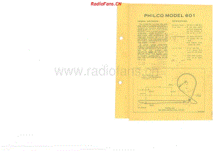 Philco-model-601-5V-BC-AC-Battery-1953 电路原理图.pdf