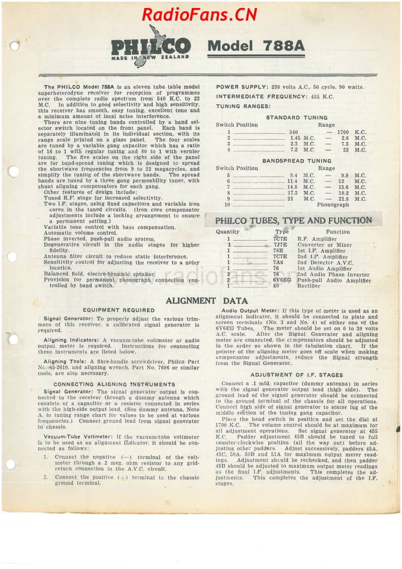 Philco-model-788A-11V-AW-AC-1945- 电路原理图.pdf_第1页