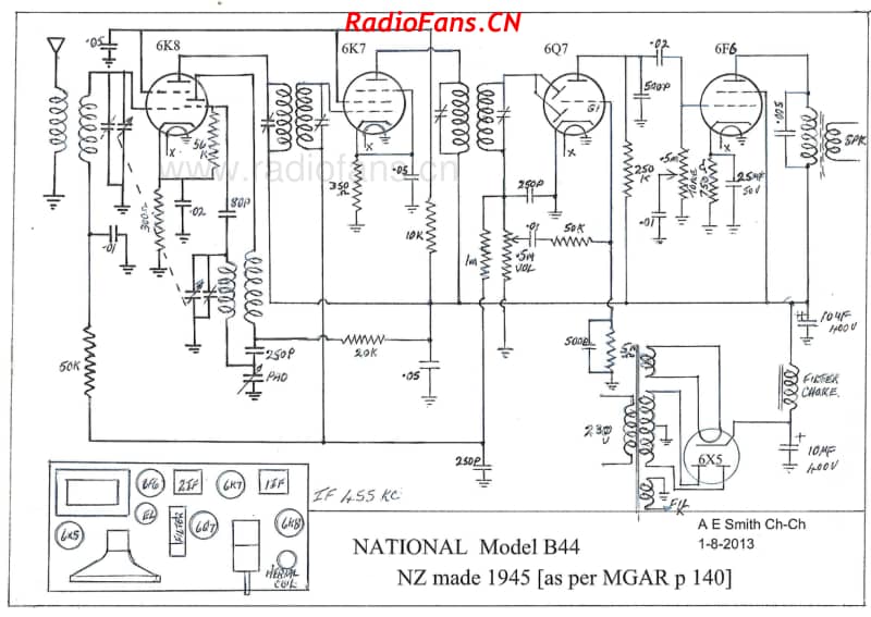 National-B44-5V-BC-AC-1945 电路原理图.pdf_第1页