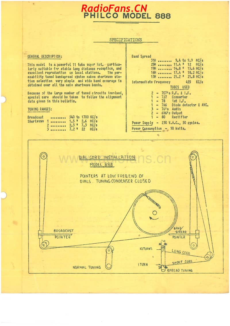 Philco-model-888-11V-AW-AC-1948- 电路原理图.pdf_第1页