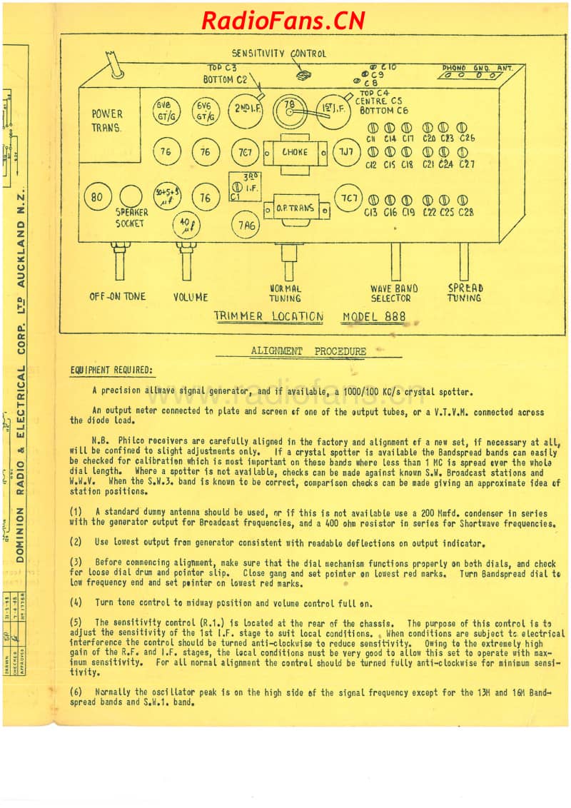 Philco-model-888-11V-AW-AC-1948- 电路原理图.pdf_第2页