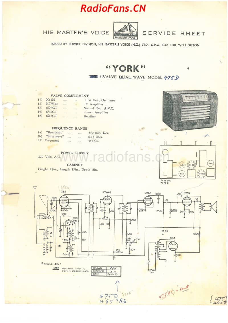 HMV-475D-York-5V-DW-AC-1950 电路原理图.pdf_第1页