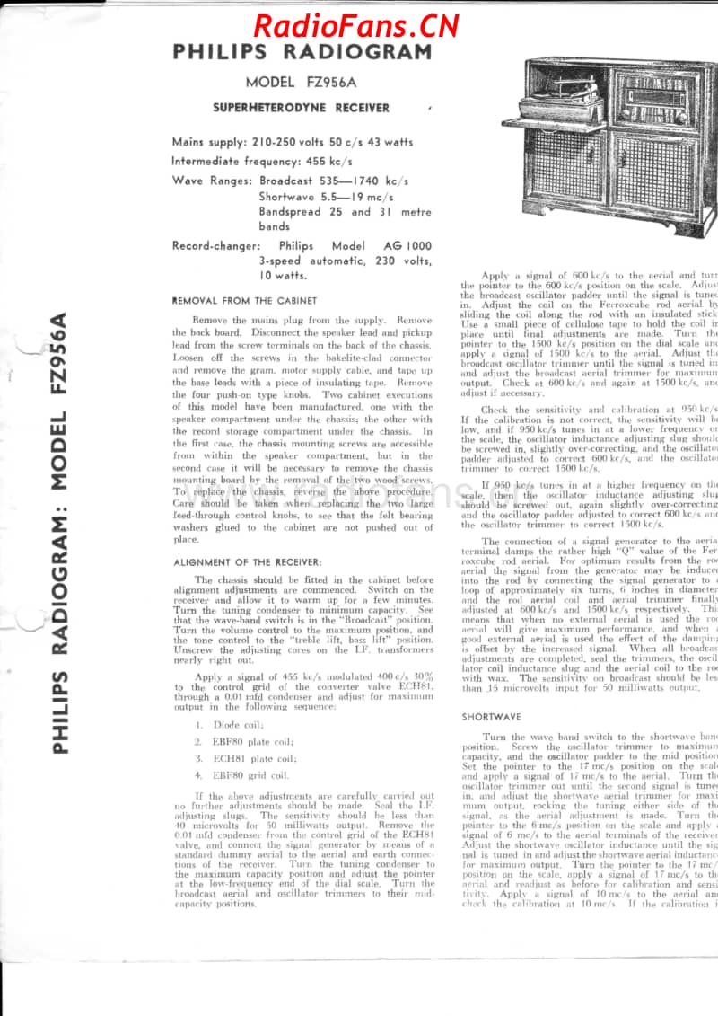 Philips-FZ956A-radiogram 电路原理图.pdf_第1页