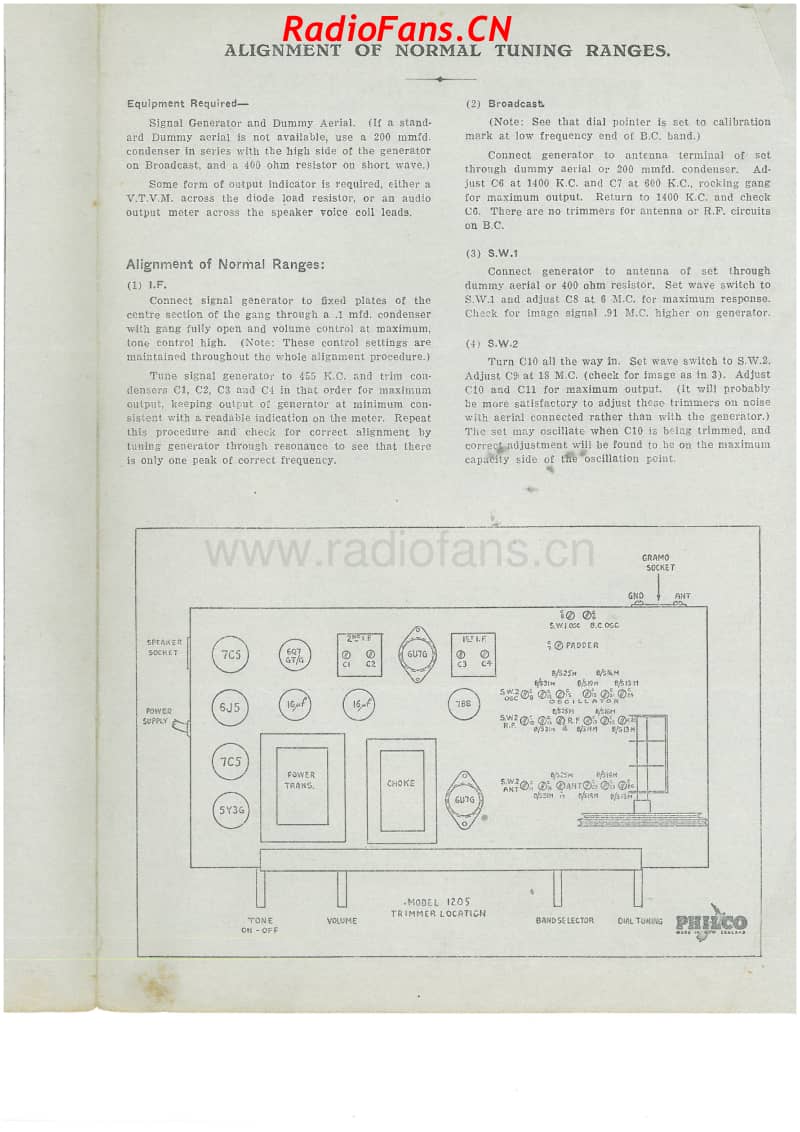 Philco-model-1205-8V-AW-AC-1947- 电路原理图.pdf_第2页