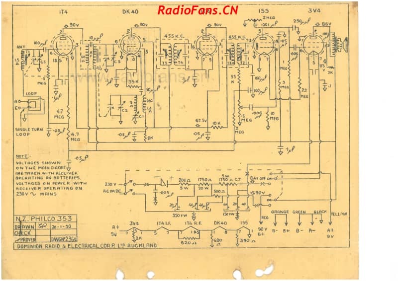 Philco-model-353-5V-BC-AC-Battery-1950 电路原理图.pdf_第3页