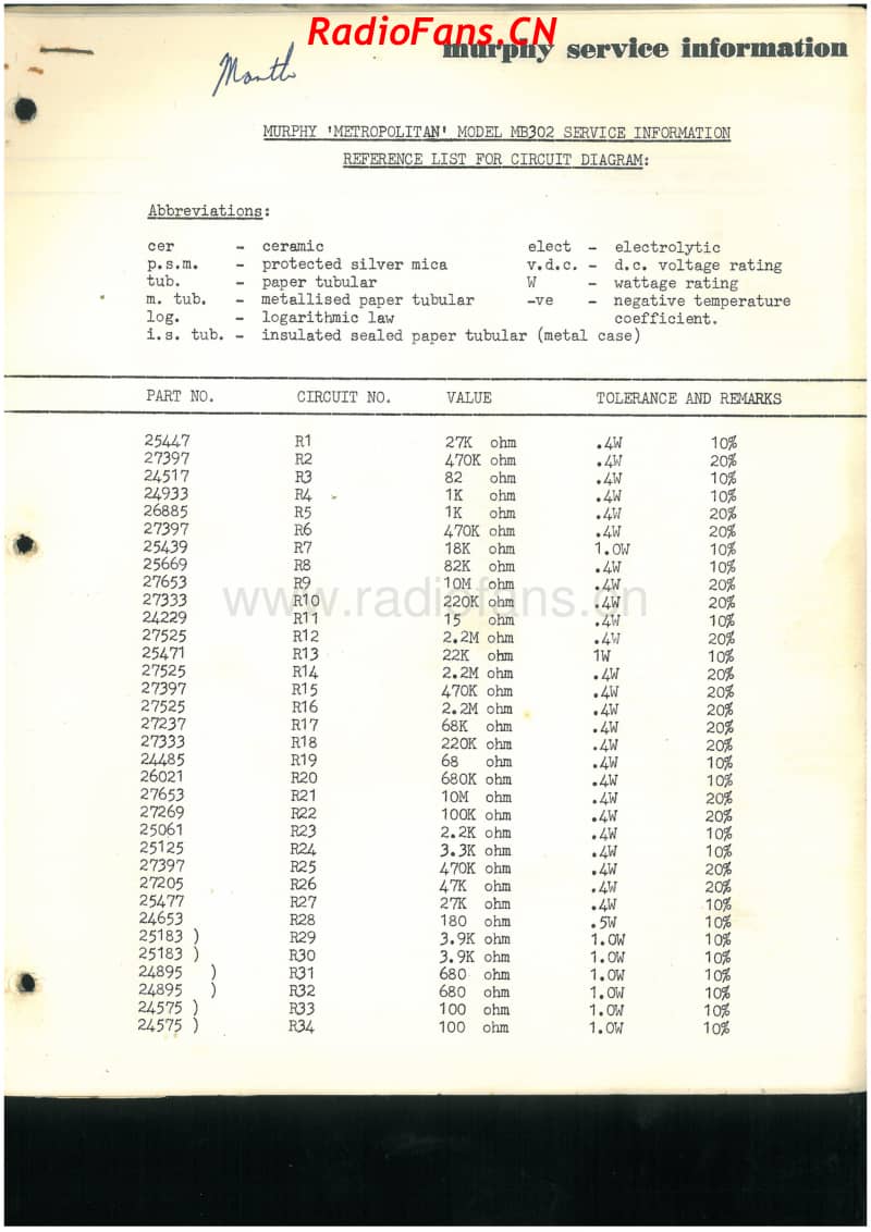 Murphy-MB302-Metropolitan-6V-BS-AC-1957 电路原理图.pdf_第1页