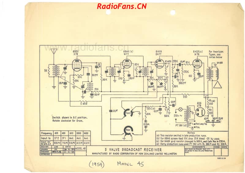 rcnz-model-45-5v-bc-ac-1954-1 电路原理图.pdf_第1页