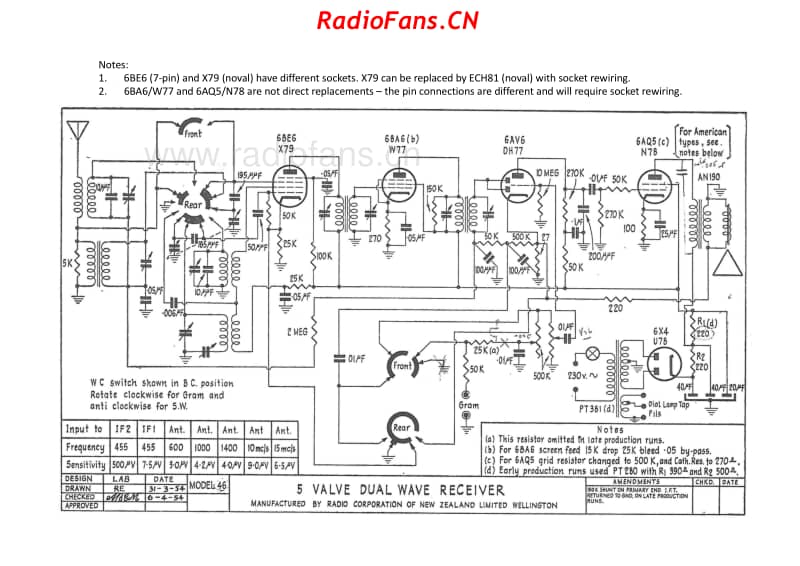 rcnz-model-46-5v-dw-ac-1954 电路原理图.pdf_第3页