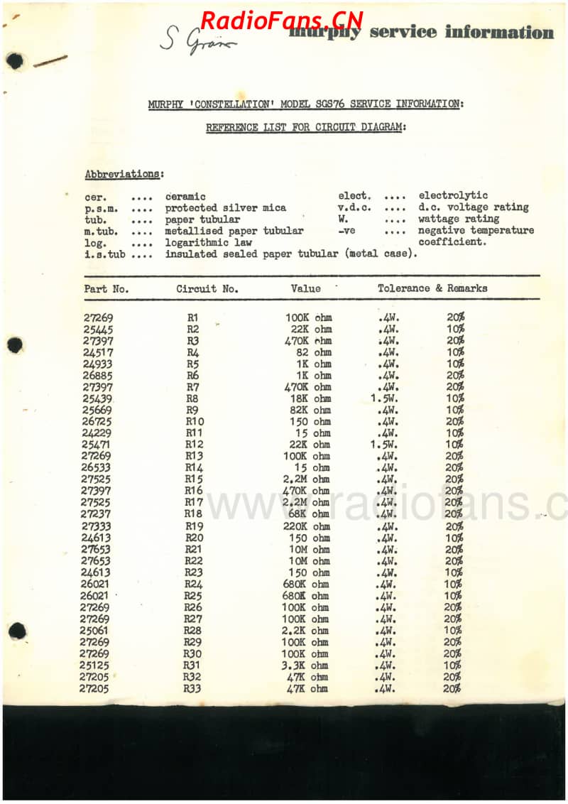 Murphy-SGS76-Constellation-stereogram-6V-BS-AC-1959 电路原理图.pdf_第1页