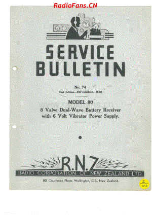 RCNZ-model-80-7V-DW-Battery-1940 电路原理图.pdf