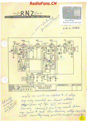 RCNZ-model-85-85E-5V-DW-AC-1938 电路原理图.pdf
