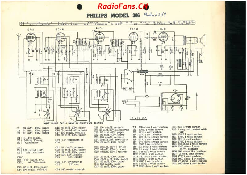 Philips-306-Mullard-659-6V-DW-AC-1949 电路原理图.pdf_第1页