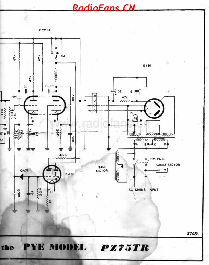 pye-pz75-tr-tapedeck 电路原理图.pdf_第3页