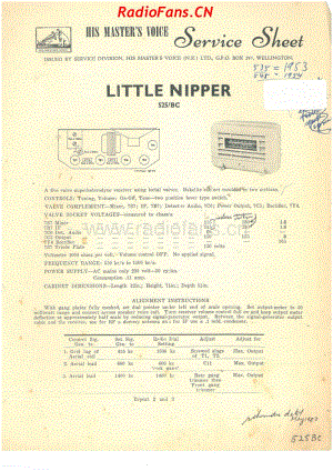 HMV-525BC-Little-Nipper-5V-BC-AC-1953 电路原理图.pdf