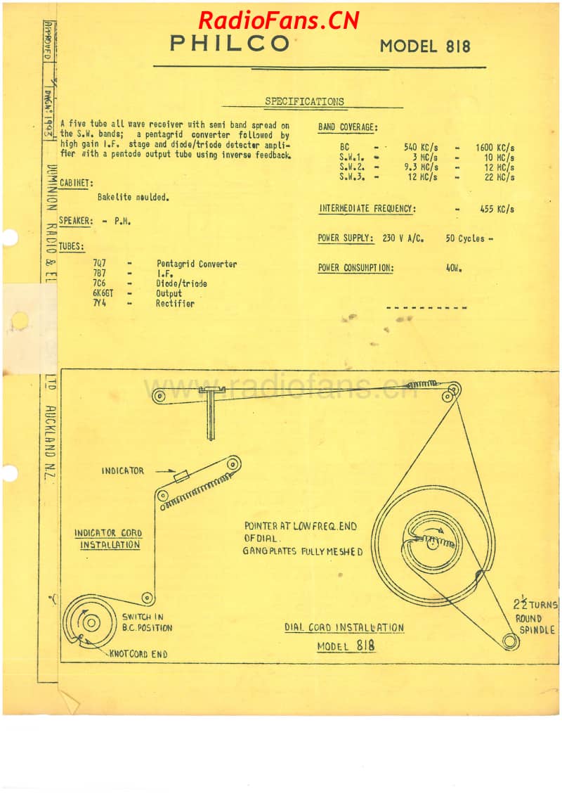 Philco-model-818-5V-AW-AC-1949- 电路原理图.pdf_第1页