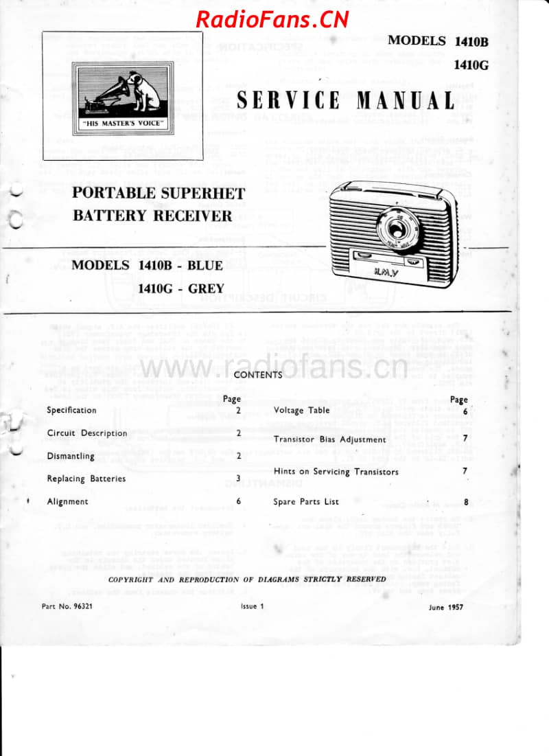 HMV-1410-3V-2T-transistor-valve-hybrid-1957 电路原理图.pdf_第1页