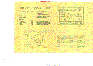 Philco-model-1256-radiogram-5V-BC-AC-1954 电路原理图.pdf