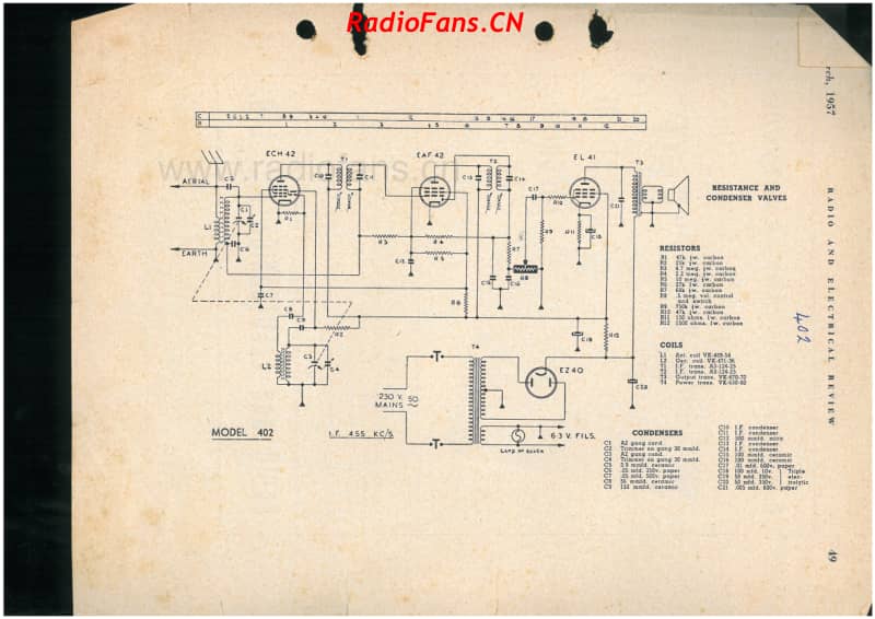 Philips-402-4V-BC-AC-1957 电路原理图.pdf_第1页