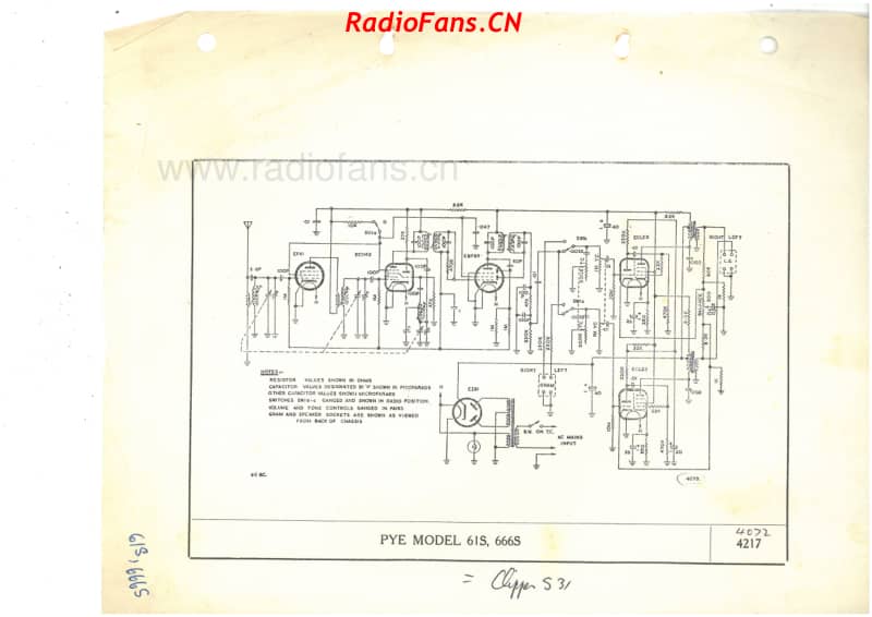 PYE-61S-666S-Clipper-531 电路原理图.pdf_第1页