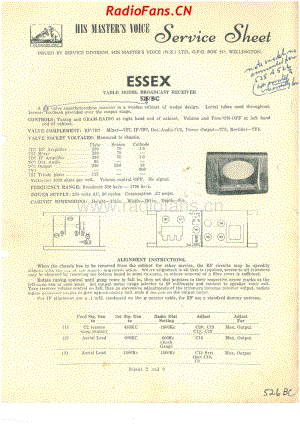 HMV-526BC-Essex-6V-BC-AC-1952 电路原理图.pdf