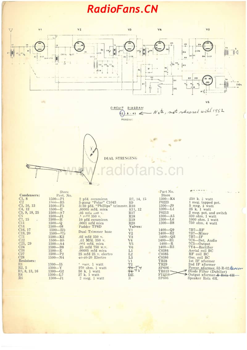 HMV-526BC-Essex-6V-BC-AC-1952 电路原理图.pdf_第2页