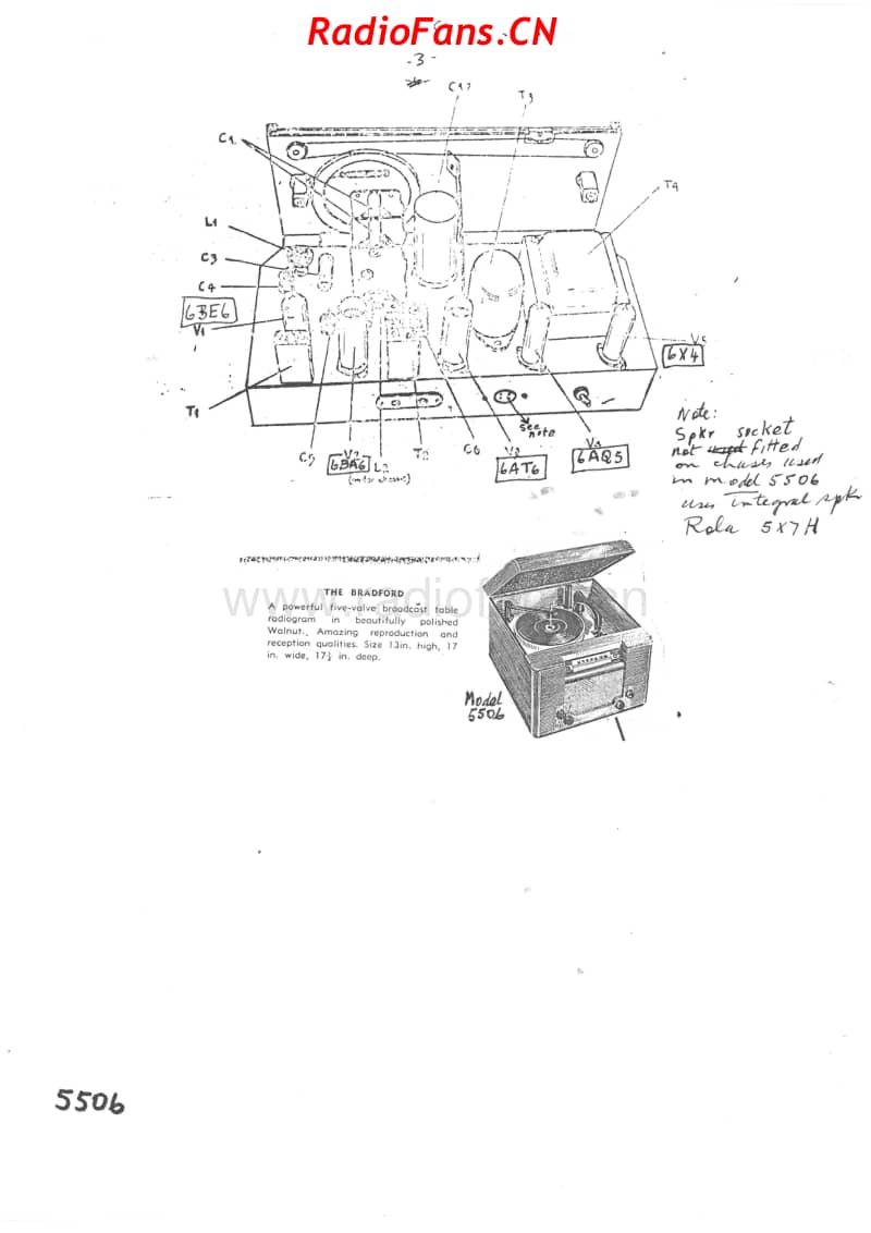 HMV-5506-Bradford-5V-BC-AC-radiogram-1955 电路原理图.pdf_第1页