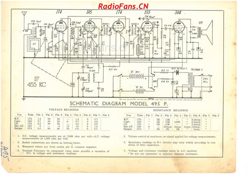 HMV-495P-Cambridge-5V-BC-Battery-1949-50 电路原理图.pdf_第2页