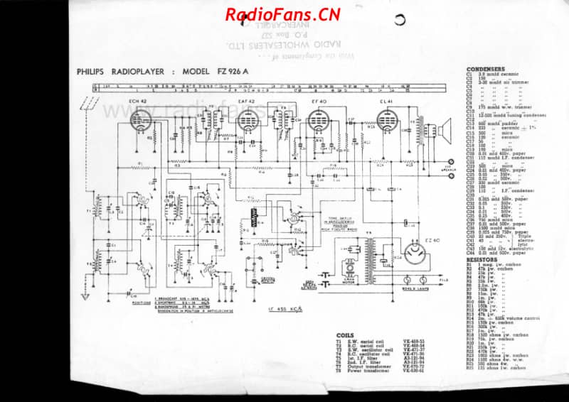 Philips-FZ926A 电路原理图.pdf_第1页