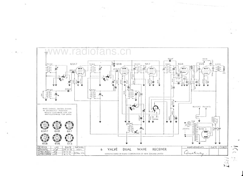 RCNZ-model-166R-6V-DW-AC-1951 电路原理图.pdf_第1页