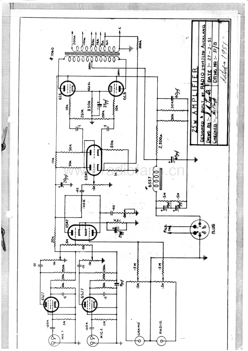 rl-ultimate-25w-amplifier-1951 电路原理图.pdf_第1页