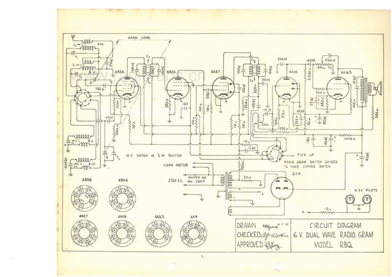 RL-RBQ-radiogram-6V-DW-AC-1952 电路原理图.pdf_第2页