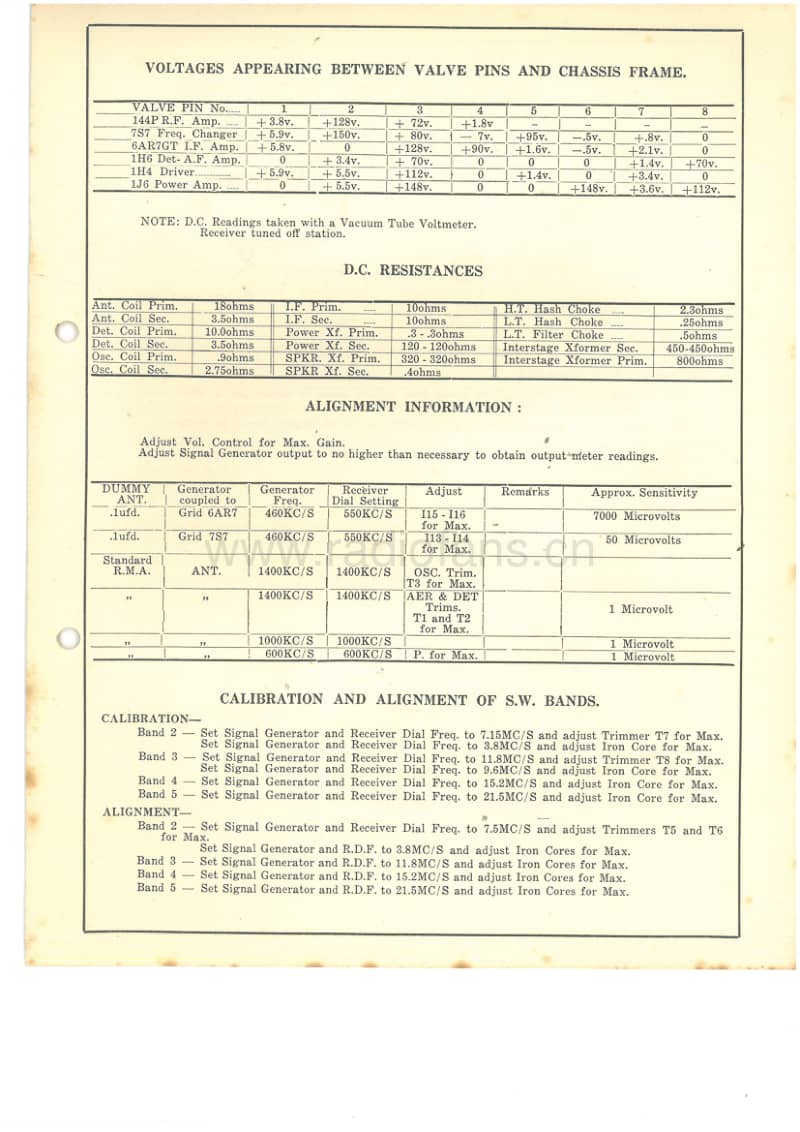 RL-RAY-6V-Bandspread-VIB-1951 电路原理图.pdf_第3页