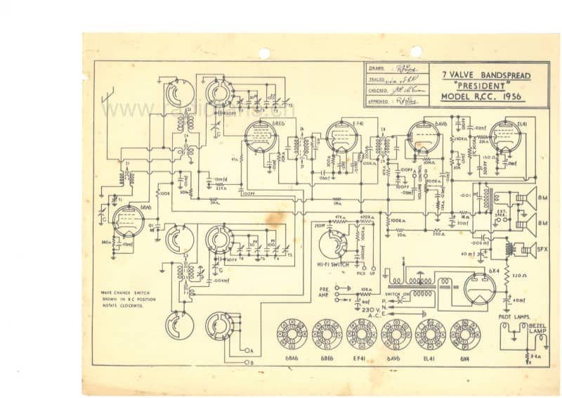 RL-RCC-President-7V-Bandspread-AC-1956 电路原理图.pdf_第1页