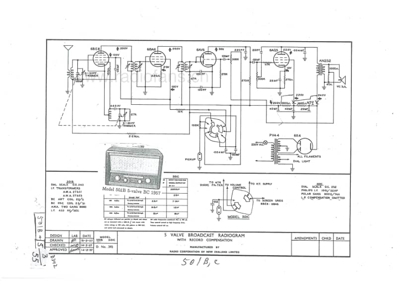 RCNZ-model-501501A501B501C-5V-BC-AC-radiogram-1955-57 电路原理图.pdf_第2页