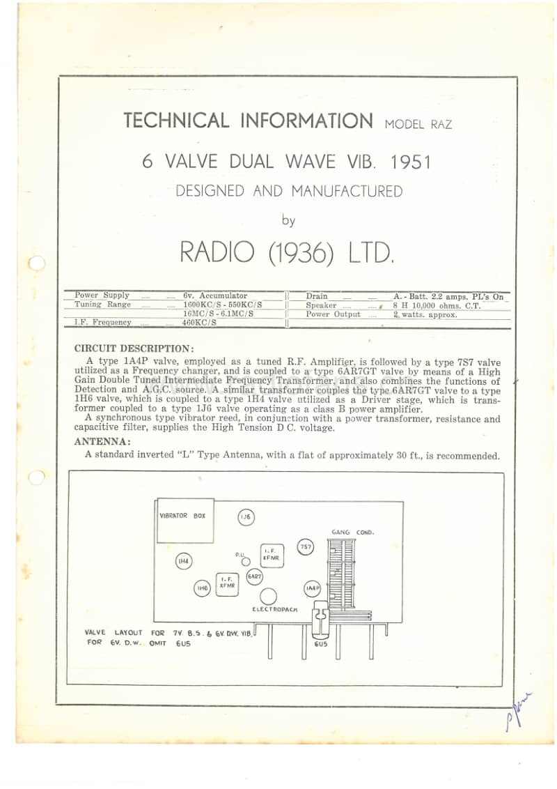 RL-RAZ-6V-DW-VIB-1951 电路原理图.pdf_第1页