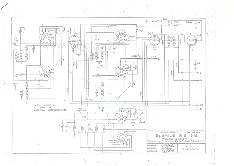 RL-RAA-Courier-Petrel-7V-Bandspread-AC-1948 电路原理图.pdf_第1页