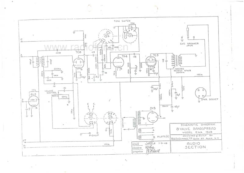 RL-RAA-Courier-Petrel-7V-Bandspread-AC-1948 电路原理图.pdf_第2页