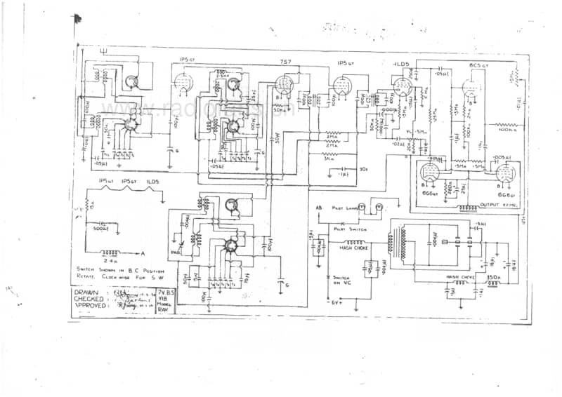 RL-RAV-7V-Bandspread-VIB-1950 电路原理图.pdf_第1页