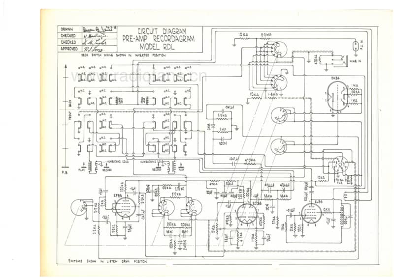 RL-RDL-recordagram-receiver-6V-BC-AC-1958 电路原理图.pdf_第1页