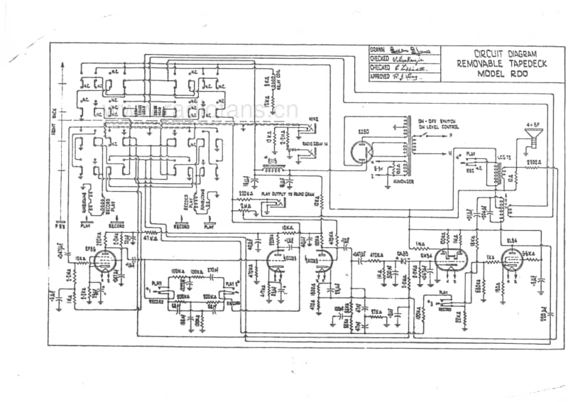 RL-RDO-Tapedeck-5V-AC-19xx 电路原理图.pdf_第1页