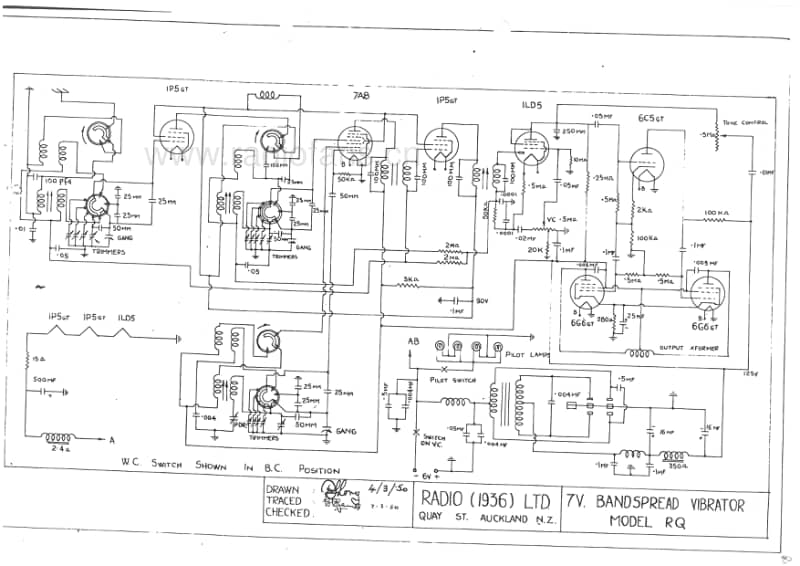 RL-RQ-7V-Bandspread-VIB-1950 电路原理图.pdf_第1页